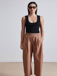 Spa Pleat Pant - Deep Khaki