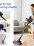 APOSEN Cordless Vacuum Cleaner, Upgraded 24000pa Stick Vacuum 5 in 1 with 250W Powerful Brushless Motor, Detachable Battery H251