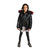 Black Middie Puffer Coat