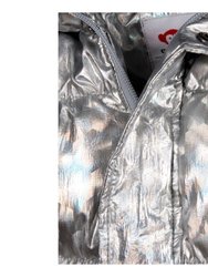 Silver Illusion Puffy Coat