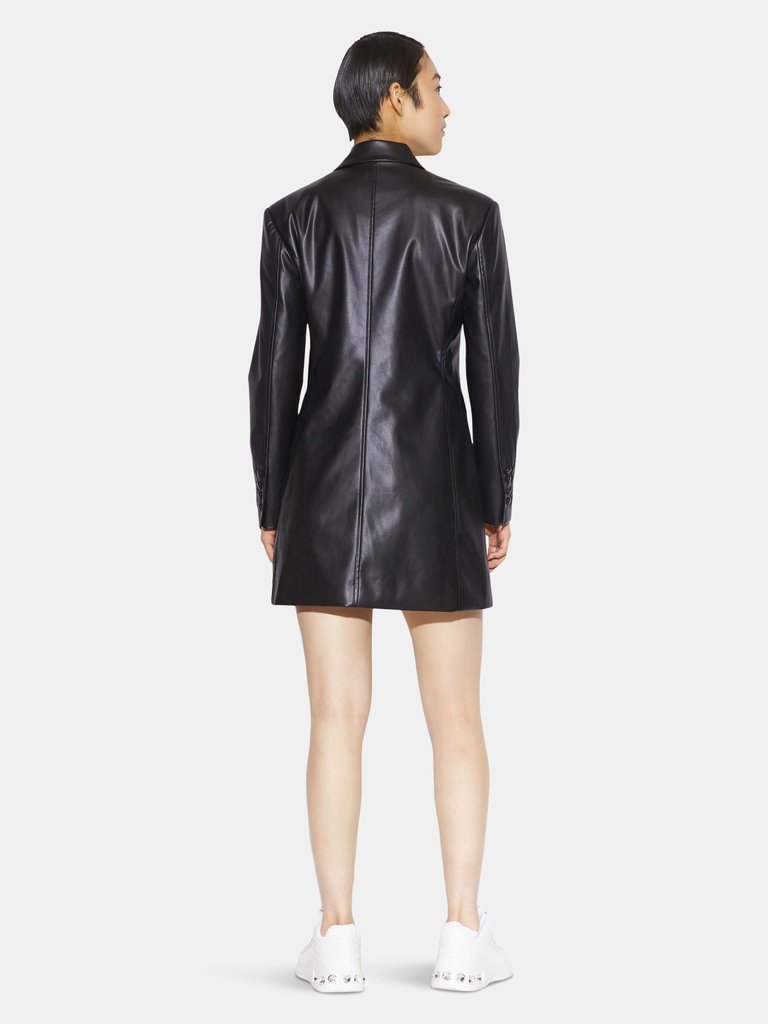 Ciara Vegan Leather Blazer Dress