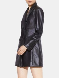 Ciara Vegan Leather Blazer Dress