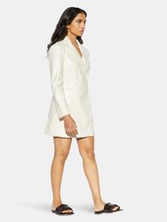 Ciara Vegan Leather Blazer Dress