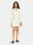 Ciara Vegan Leather Blazer Dress - Ivory
