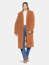 Daryna Faux Shearling Long Coat