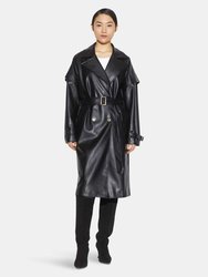 Natalia Trench Coat - Noir