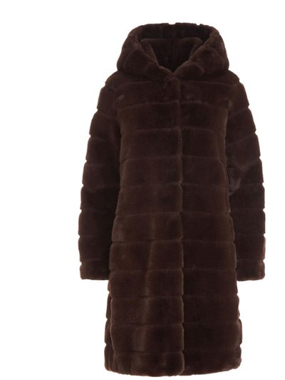 Apparis Women's Celine Faux Fur Hooded Coat product