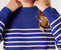 Crew Neck Striped Sweater