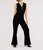Faux Leather Collared Jumpsuit