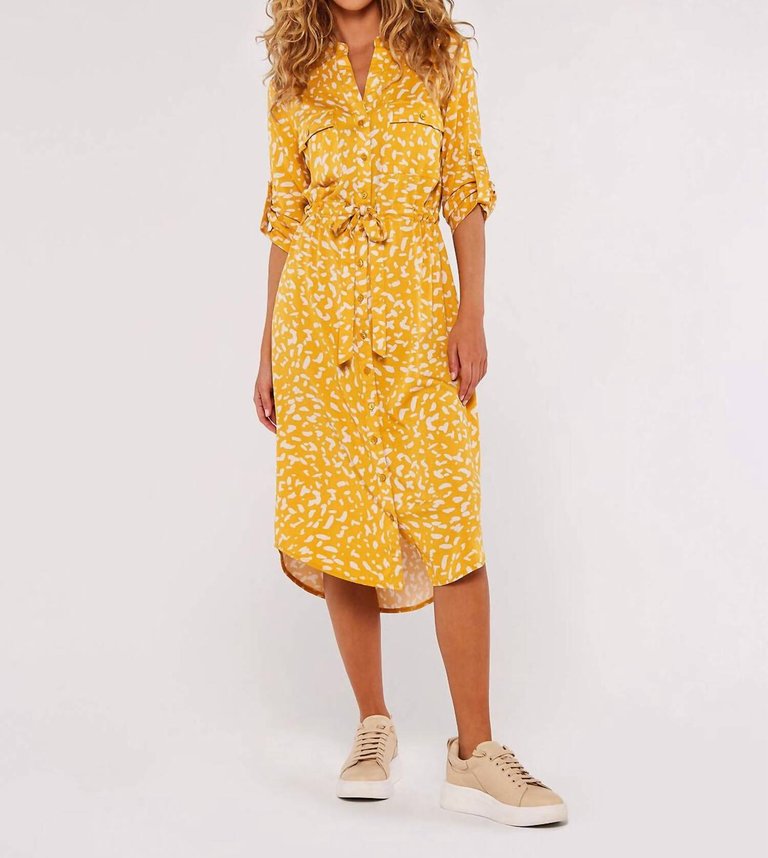Floral Dress - Mustard/Yellow