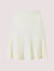 Ivory Pleated Knit Skirt