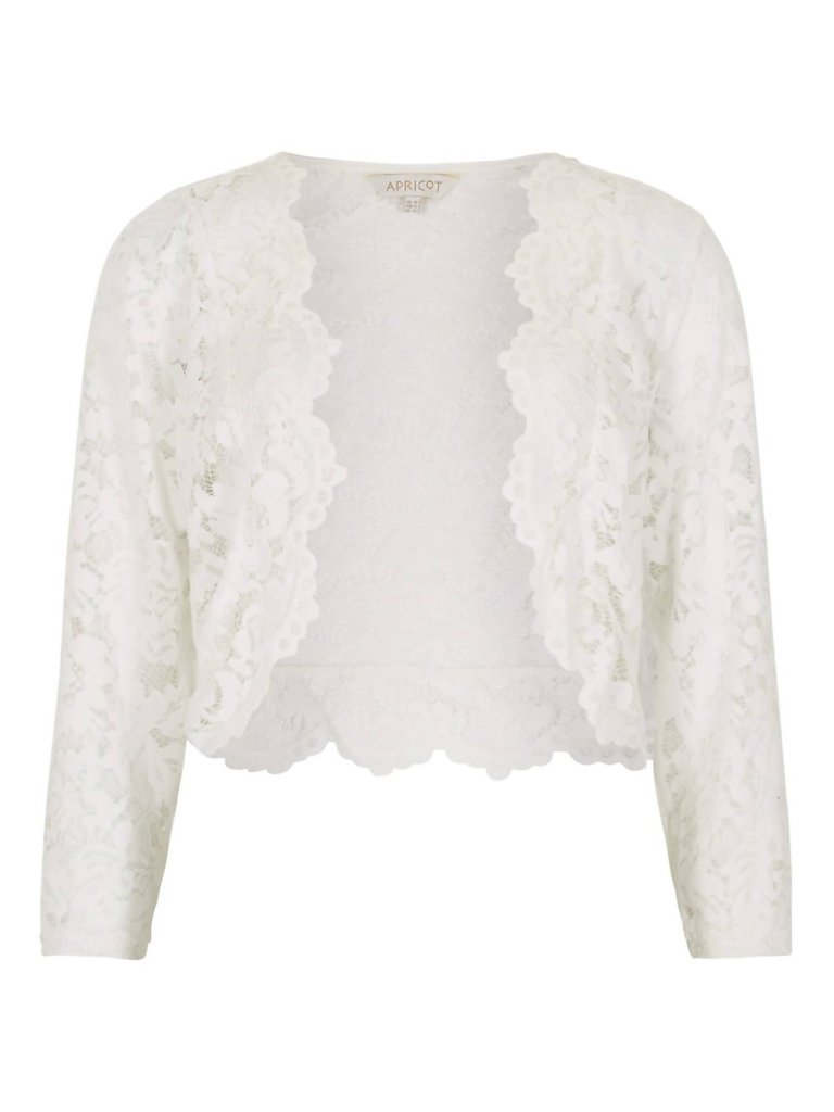 Lace Cardigan In Cream