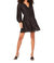 Lurex Jacquard Chiffon Wrap Dress In Black