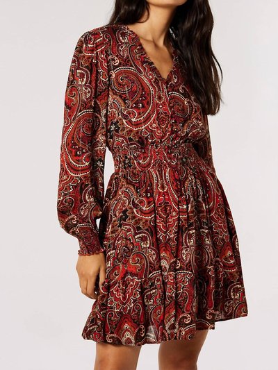 APRICOT Paisley Shimmer Dress product
