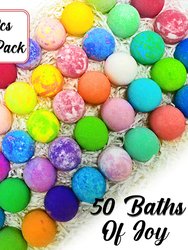 50 Bath Bombs Gift Set by Joanne Arden. Natural, Organic, Moisturizing, Sulfate Free