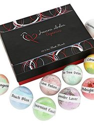 Joanne Arden 12 Piece Bath Bombs Gift Set. Premium Natural, Moisturize