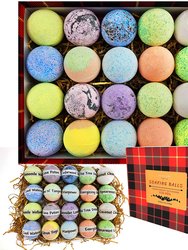 XL 20 Piece Bath Bomb Gift Set for Real Men, Natural