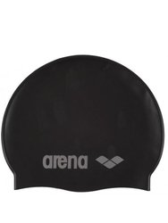 Childrens/Kids Classic Silicone Swim Cap - Black - Black