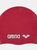 Childrens/Kids Classic Silicone Swim Cap - Red - Red