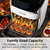 10 Qt. White Stainless Steel Air Fryer With Touch Screen and Premium Accessory Set and Recipe Book
