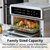 30 Qt. Stainless Steel Air Fryer with Touch Screen and Recipe Book