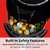 5 Qt. Black Teflon-Free Ceramic Air Fryer With Recipe Book