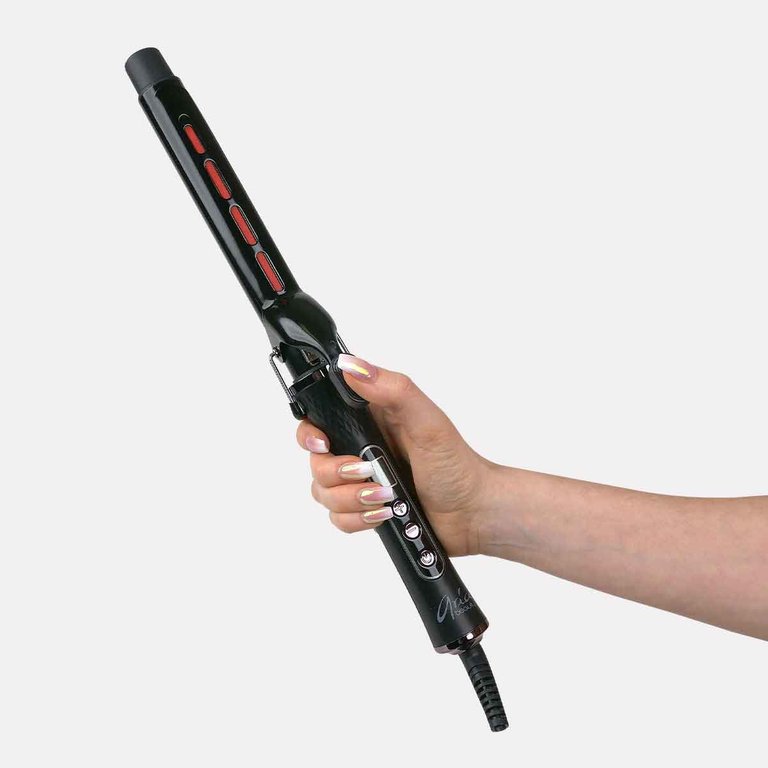 Salon Pro 1" Infrared Curling Iron - Black