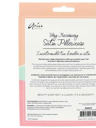 Luxury Silky Pillowcases (Pink, Silver & White)