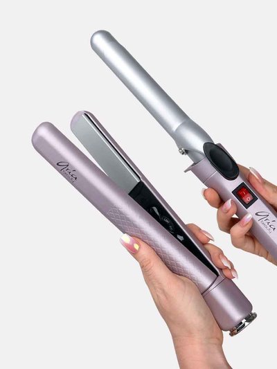 Aria Beauty Pop 'N' Lock Interchangeable Straightener and Curling Iron Set product