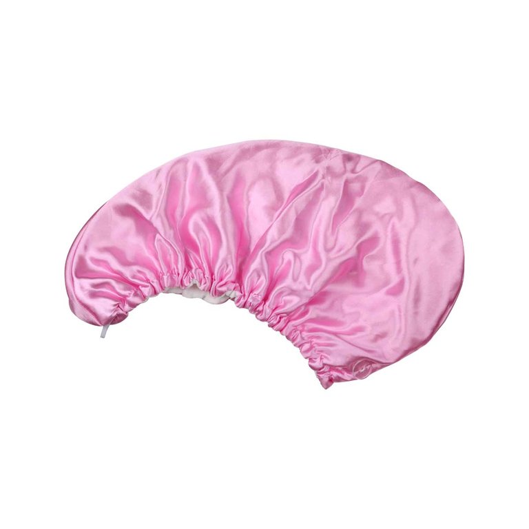 Very Necessary Pink Satin Hair Towel - Pink