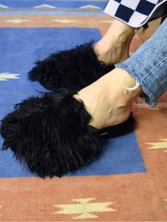 Suri Alpaca Slipper - Black