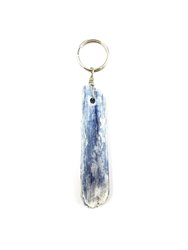 Blue Kyanite Crystal Keychain