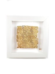 Cast Lace Shadow Box Metal Wall Art - Gold