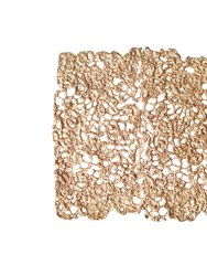 Cast Square Lace Coaster - Gold