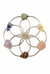 Chakra Balancing Flower of Life Healing Crystal Grid - Silver