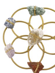 Chakra Balancing Flower of Life Healing Crystal Grid