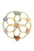 Chakra Balancing Flower of Life Healing Crystal Grid - Gold