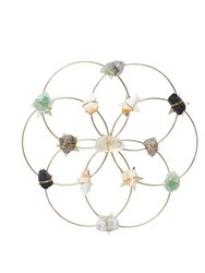 Crystal Grid - Healing Crystal Wall Decor - Flower Of Life - Large - Multi