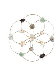 Crystal Grid - Healing Crystal Wall Decor - Flower Of Life - Large