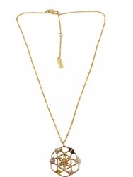 Crystal Grid Necklace - Gold