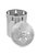 Deco Floral Canister - Silver