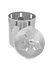 Deco Floral Canister - Silver