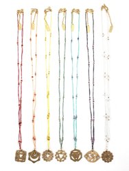 Delicate Chakra Thread Necklace