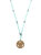 Delicate Chakra Thread Necklace - Throat - Blue