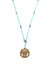 Delicate Chakra Thread Necklace - Throat - Blue