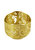 Floral Napkin Ring - Gold