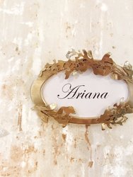 Floral Vines Place Card Holder