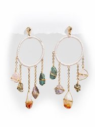 Healing Crystal Garland Earrings