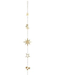 Herkimer Diamond Star Wall Hanging - Gold