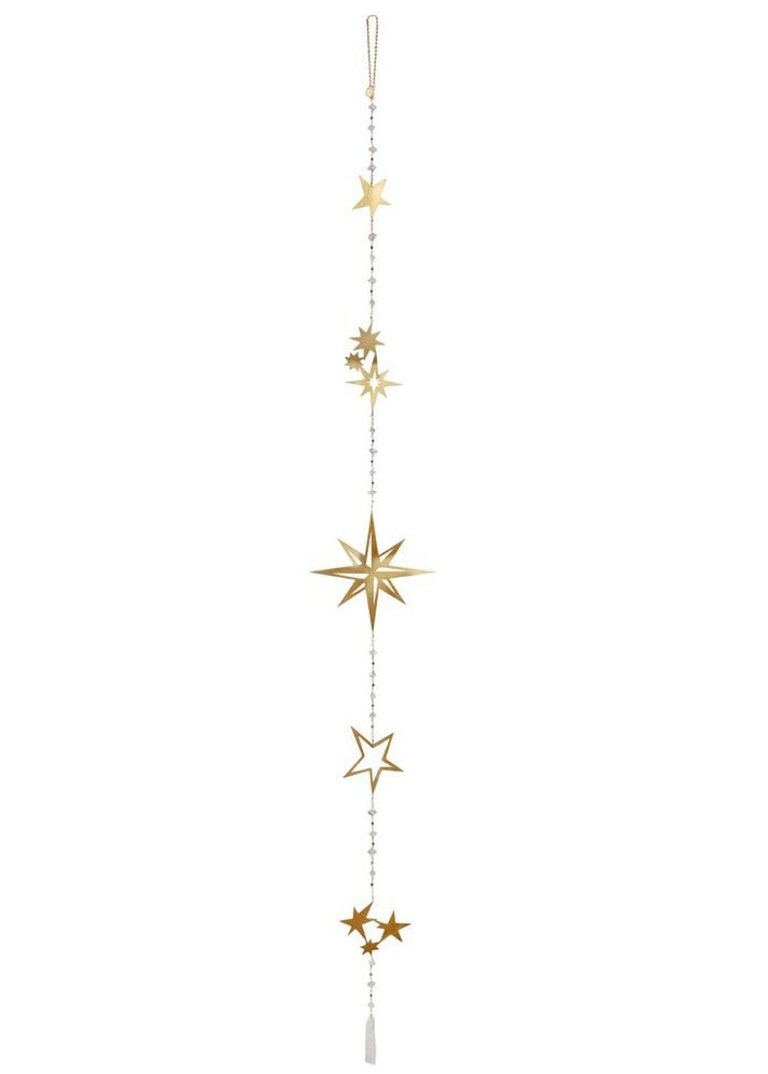 Herkimer Diamond Star Wall Hanging - Gold